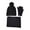 Black, variant on LIZENG Autumn Winter Solid Hat Scarf Glove Three Piece Ear Outdoor Warmth Set with Knit Warm Hat  Long Scarf Touch Screen Gloves Set Neck Scarves for Women Men