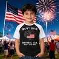 thumbnail image 2 of SIYUDAN Kids USA 250th Anniversary Shirt Short Sleeve Shirt 4Th of July Celebration Tee Baseball Tops 6-7 Years Tshirt Boys, 2 of 5
