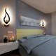 thumbnail image 5 of Caja de pared LED JAMW en forma de llama negra 30 * 16 cm, 5 of 5