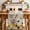Beige, variant on Pig Sunflower Western Table Runner - 48 Inch Long Farmhouse Daisy Garden Floral Cotton and Linen Blended Dress Scarves Farmhouse Table Runner for Kitchen Dining, Coffee Table, 13" x 48"