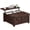 Brown, variant on CONCETTA Lift Top Coffee Table with Storage and Charging Station, Square Center Table with USB Ports and Hidden Space for Living Room,White