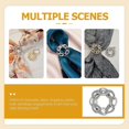 thumbnail image 4 of Scarf Ring Buckle Silk Scarf Clasp Clip Clothing Wrap Holder Clothing Decoration, 4 of 4