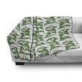 thumbnail image 3 of Apothecary Soft Flannel Fleece Throw Blanket, Nettle Pattern Fresh Foliage Hand Drawn Homeopathy Themed Illustration, Cozy Plush for Indoor and Outdoor Use, 50" x 70", Green and White, by Ambesonne, 3 of 6