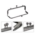 thumbnail image 4 of Uxcell Metal Purse Frames, 8.1" 4Pack Kiss Lock Clasp Frame for Coin Bags Sewing DIY, Black, 4 of 6