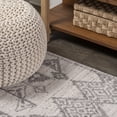 thumbnail image 6 of JONATHAN Y MOROCCAN HYPE 2 x 10 Runner Rug, Idris Tribal Diamond Geometric - Gray/Beige, MOH304A-210, 6 of 8