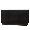 thumbnail image 3 of ACME Furniture Jaramillo 3-Door Wood Server with Marble Top in White/Black, 3 of 8