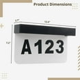 thumbnail image 4 of LEEYNEER Solar House Number Sign  Waterproof Illuminated Address Plaques Sign for House  Solar Powered LED Address Number Signs for Yard Home Outdoor Street, 4 of 6