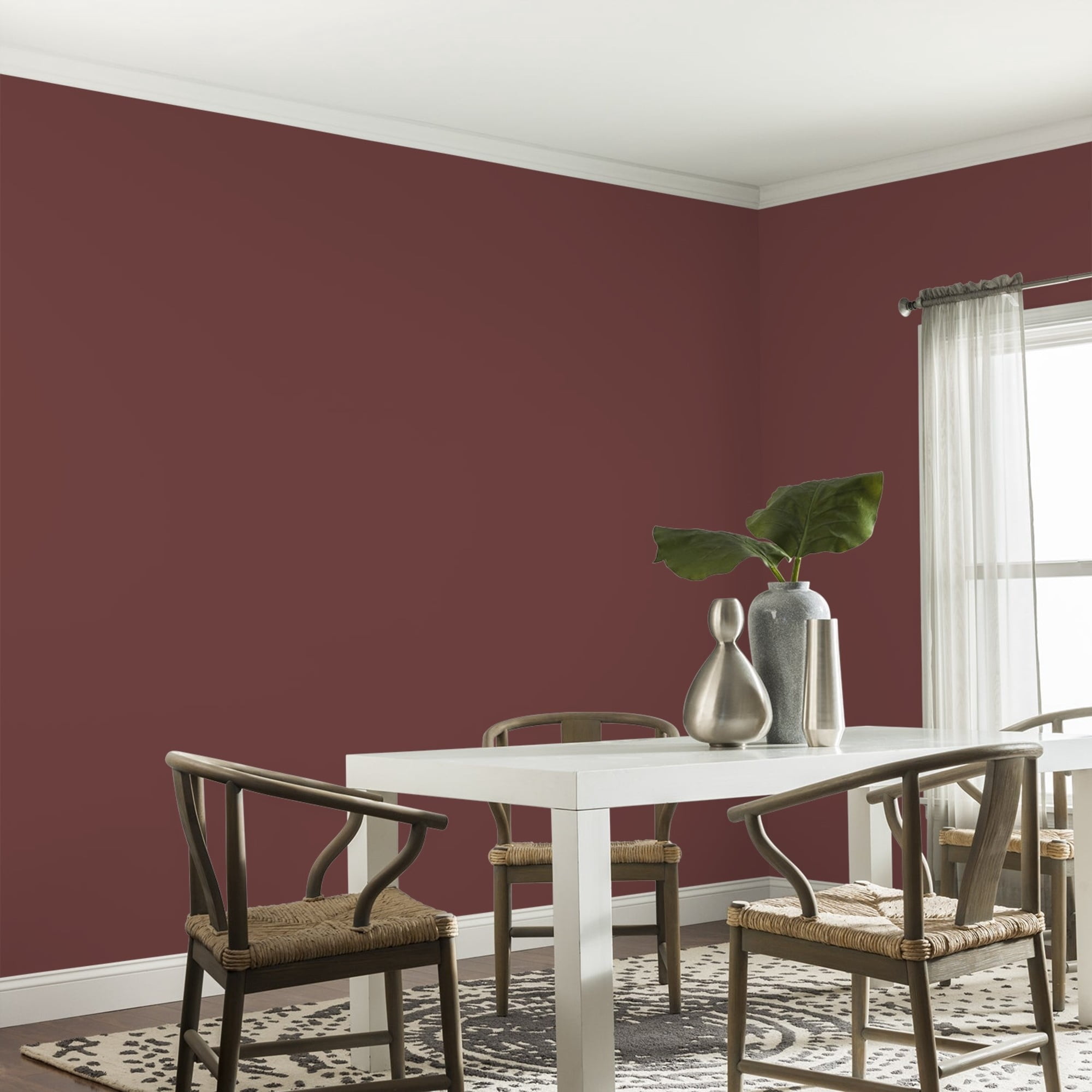 Glidden High Endurance Plus Burgundy Wine Eggshell Interior Paint and Primer, 1 Quart