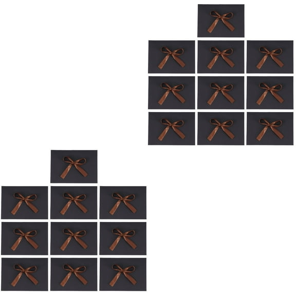 2 Pieces Cards Romantic Envelopes Natural Paper Envelopes Baby 17.5X12.5cm Black