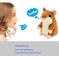 thumbnail image 6 of Triani 1Pcs Big Talking Hamster - Repeats What You Say - Interactive Stuffed Plush Animal Talking Toy - Fun Gift for 2,3 Year Old Girls,Baby, Kids, Toddlers, 6 of 8