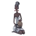 thumbnail image 2 of Escultura Africana, Estatua Africana Estilo Artístico De La Tribu Africana Aspecto Realista Para Estante ANGGREK Otros, 2 of 8