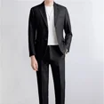 thumbnail image 5 of Blazer ajustado coreano de alta calidad 2024, traje completo para hombre, tendencias de colores sólidos, conjunto de traje de 2 piezas, disfraces de hombre, moda casual, 5 of 5