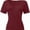 Wine red, variant on Women Sexy Deep V Neck Casual Tops