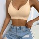thumbnail image 1 of Scallop Trim Wireless Bra, Comfortable & Breathable Seamless Everyday Intimates Bra, Women's Lingerie & Underwear, 1 of 5