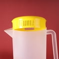 thumbnail image 4 of Plastic Pitcher for Cold Water - Round Beverage Jar with Lid, Leakproof for Iced Tea, Lemonade, Juice, 1 Gallon, 4 of 6