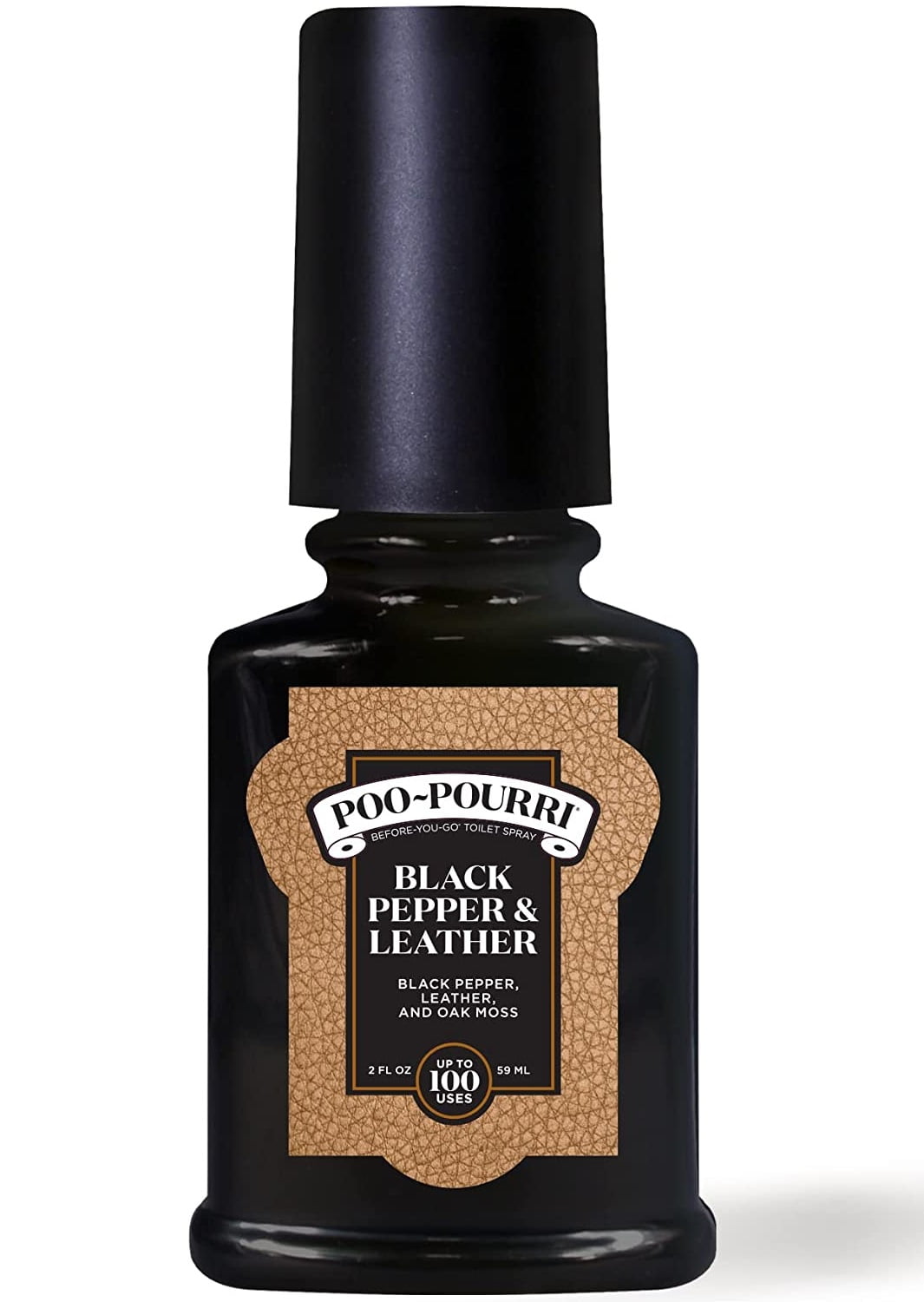PooPourri BeforeYougo Toilet Spray, Black Pepper and Leather Scent