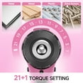 thumbnail image 6 of 20V MAX Cordless Drill Set with Battery & Charger, 280 in-lbs Power Drill Kit, 2-Speed (0-1400 RPM), 21+1 Torque, 3/8" Keyless Chuck, 30pc Drill/Driver Bits, LED Light for Wood/Metal/Concrete(Pink), 6 of 9