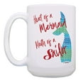 thumbnail image 2 of ThisWear Funny Nautical Gifts Heart of a Mermaid Mouth of a Sailor 2 Pack 15oz Coffee Mugs, 2 of 4