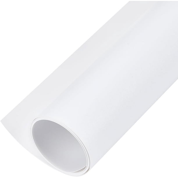Fondo de fotografía de PVC de 40 x 15 pulgadas, fondo de vinilo blanco mate para fotografía de productos, vídeos y estudios fotográficos.