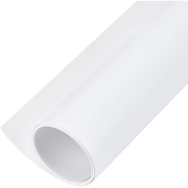 Fondo de fotografía de PVC de 40 x 15 pulgadas, fondo de vinilo blanco mate para fotografía de productos, vídeos y estudios fotográficos.