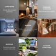 thumbnail image 4 of Aplique de pared LED de 12 W para interior y exterior, resistente al agua IP65, con diseño ajustable, luz blanca cálida de 3000 K, ideal para salón, dormitorio y pasillo., 4 of 4