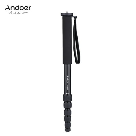 Andoer A-666 181cm/5.9ft Telescoping Aluminum Camera Monopod Unipod Stick 6-Section Max. Load 10kg/22Lbs with Carry Bag for Nikon Canon Sony A7 Pentax Camcorder Video Studio (Best Sony A7 For Photography)