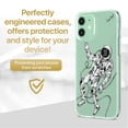 thumbnail image 2 of Case Yard iPhone-11 Case Clear Soft & Flexible TPU Ultra Low Profile Slim Fit Thin Shockproof Transparent Bumper Protective Cover Drop Protective Cell Phone Cases (Astronaut), 2 of 8