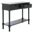 thumbnail image 3 of SAFAVIEH Landers Solid 2 Drawer 1 Shelf Console, Black, 3 of 7