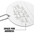 thumbnail image 3 of Veggin Veggies Vegetables Pattern Round Luggage ID Tag Card Suitcase Carry-On, 3 of 8