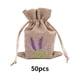 thumbnail image 5 of Minnieouse 50 Uds. Bolsa de joyería cordón de lino con bolsa de elevación de costura adornos cordón bolsas de embalaje de joyería Accesorios Ropa, zapatos y accesorios Miscelánea, 5 of 6