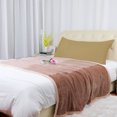 thumbnail image 3 of PiccoCasa 1Pc Pillowcase Zipper Long Staple Cotton, Standard Camel Color, 3 of 10