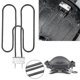 thumbnail image 3 of Elemento calefactor de repuesto de alta calidad para modelos Q140/q1400, 2200 W, 230 V, 3 of 5
