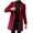 Red, variant on Men's Mid-Length Wool Trench Coat, Trendy Business Single-Breasted Outerwear, Army Green, L