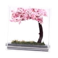 thumbnail image 1 of jiaping 1/64 Miniature Figure Display Case Decorative Dustproof Collectible Gift Storage Cherry Blossoms, 1 of 8
