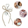 thumbnail image 3 of Unique Bargains 1 Pc Handbag Charms Keychains PU Bow Bag Accessories White Khaki, 3 of 5