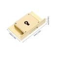 thumbnail image 2 of File Cabinet Lock Brass Drawer Lock Homeowners Furniture Installation Security 1Pack, 2 of 4
