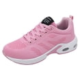 thumbnail image 6 of Running Shoes for Women Lace up Mesh Sneakers Antislip Air Cushion Breathable Tennis Shoes Lightweight Sneakers Pink Size 8, 6 of 6