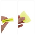 thumbnail image 4 of Unique Bargains 1 Pc Reusable Facial Sponges Runways Shape for Removing Dirt 4.13"x3.35"x0.31" Light Yellow, 4 of 6
