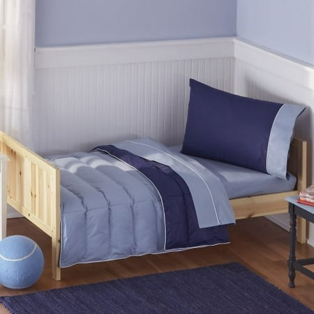 Pem America Crispy Blue 4 Piece Toddler Bedding Set