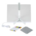 thumbnail image 2 of EASTIN Tableau de Notes LED avec Couleurs, Tableau de Messages Acrylique Lumineux, Tableau de Dessin LED avec ANGLE de PLACEMENT Réglable, Support 1ml, 2 of 10