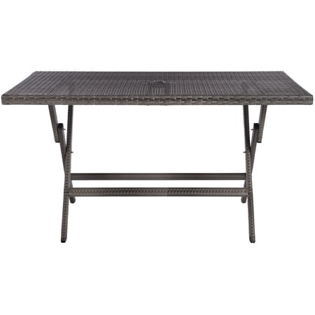 SAFAVIEH Outdoor Collection Akita Folding Table Grey