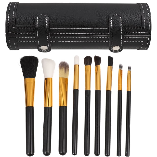 EeaseMX Estuche organizador profesional para brochas de maquillaje, bolsa de cuero PU