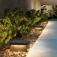 thumbnail image 1 of thinsony Square Stainless Steel LED Waterproof Modern Solar Fence Post Lights, 1 of 9