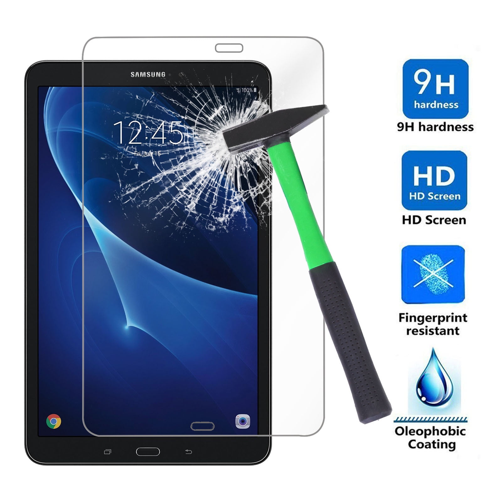 Infiland HD Clear Tempered Glass Screen Protector for Samsung Galaxy