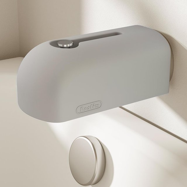 Cubierta de silicona suave para grifo de bañera Roslim, seguridad, gris