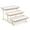 White Gold-14 Inch, variant on 3 Tier Porcelain Serving Trays 12 Inch White Tiered Stand For Food Dessert Fruit