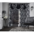 thumbnail image 3 of Cortina GLORY RUGS Jacquard negra, 140 x 213 cm, 2 paneles, 3 of 7
