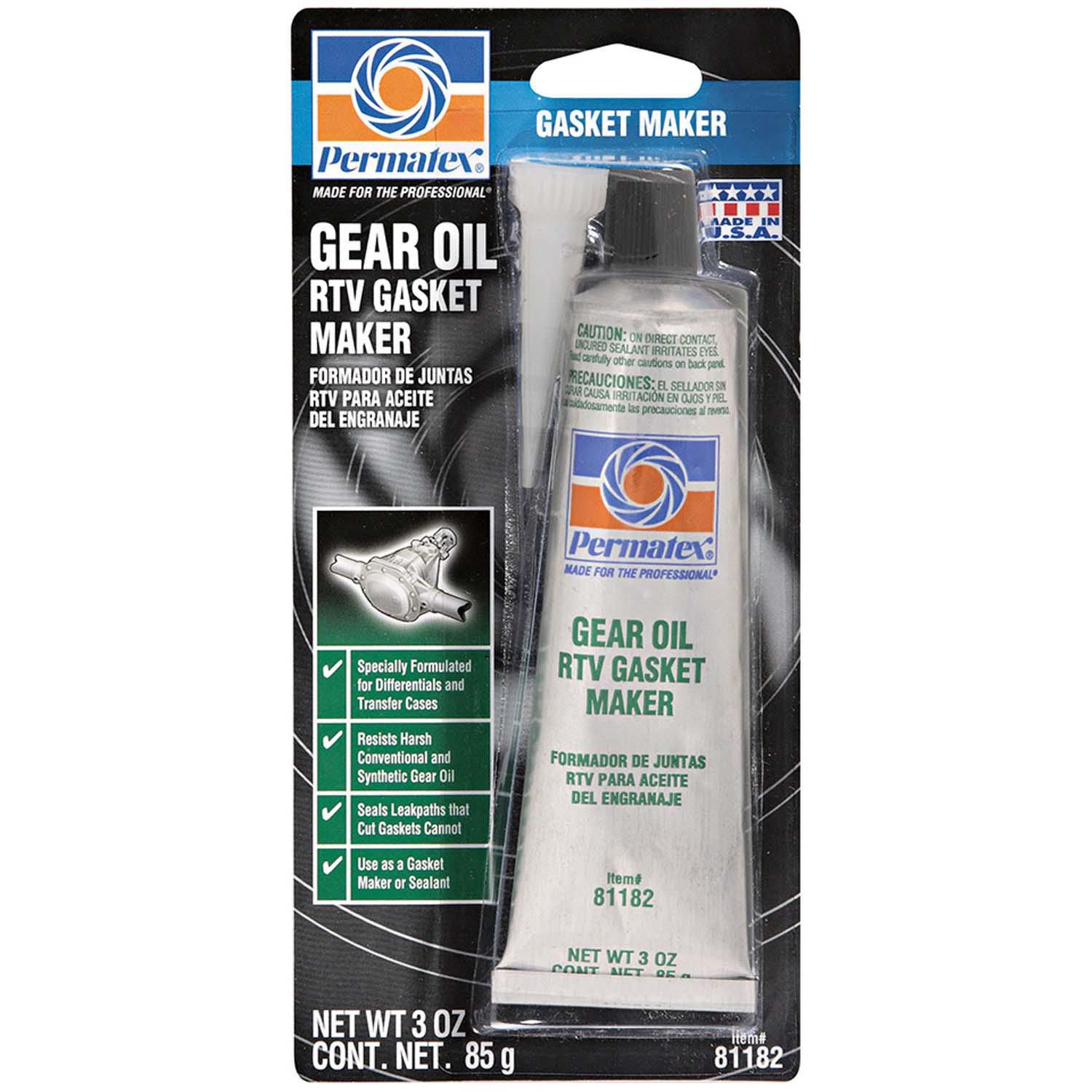 Permatex Gear Oil RTV Gasket Maker, 3oz tube, sold by tube