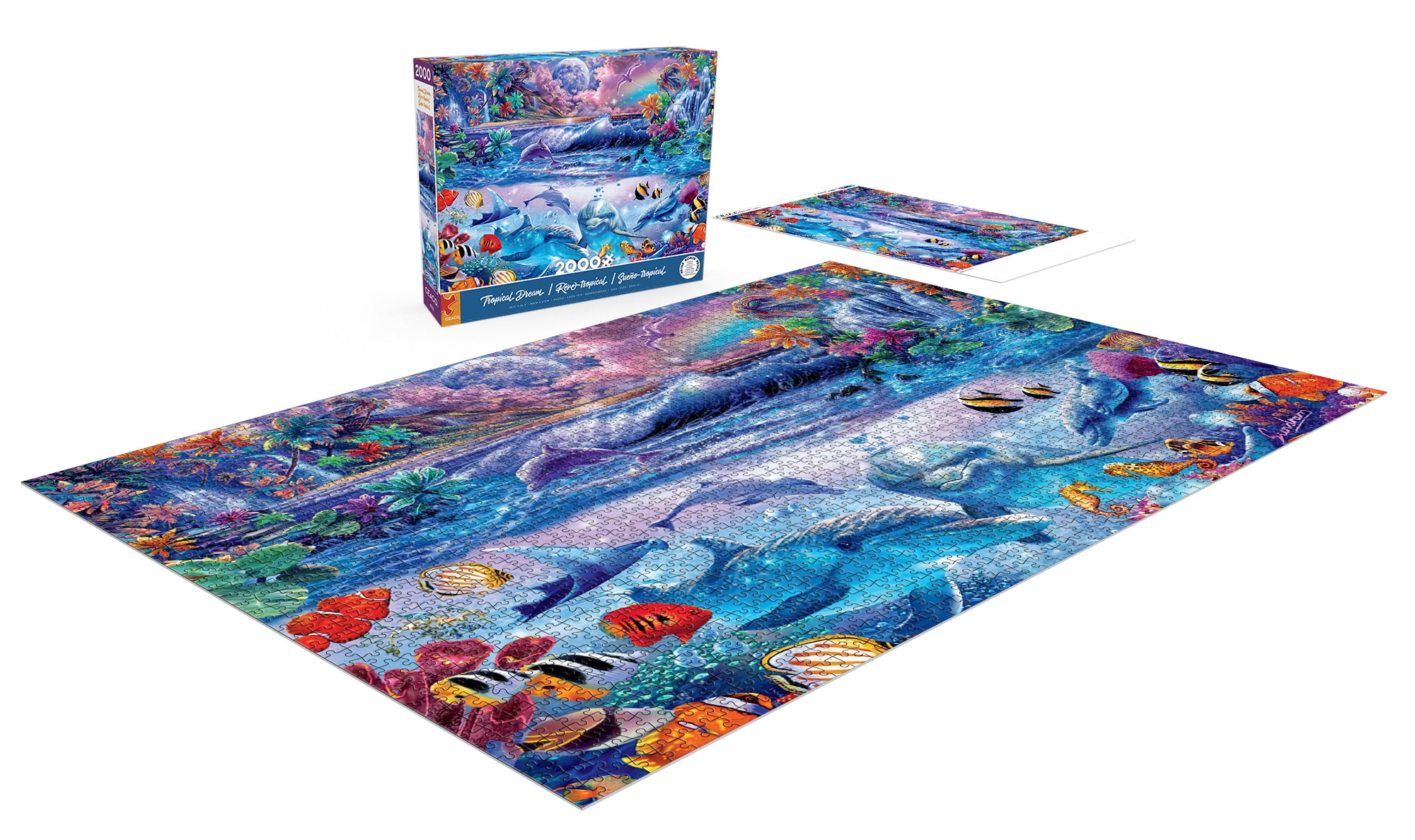 Puzzle en 2000 pièces Ceaco Tropical Dream pour adultes, à partir de 14 ans