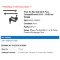 thumbnail image 2 of Front Tie Rod End Set 4 Piece - Compatible with 2010 - 2012 Ford Escape 2011, 2 of 2